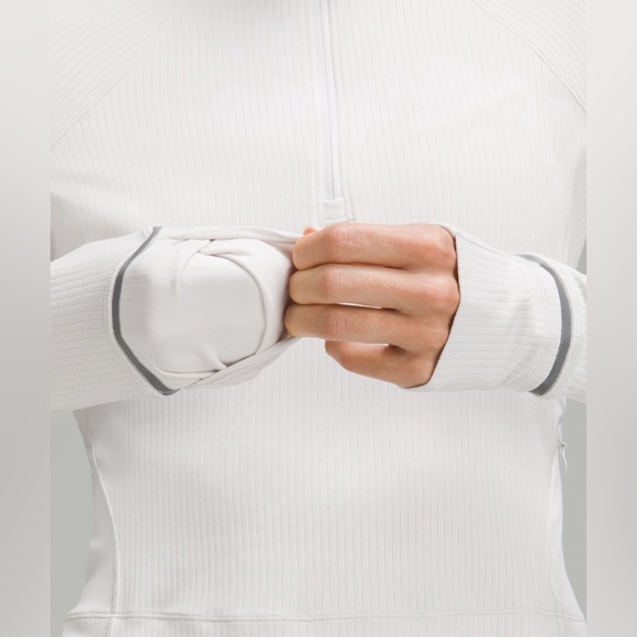 NWT Lululemon It’s Rulu Ribbed Cropped Half Zip - Picture 7 of 8